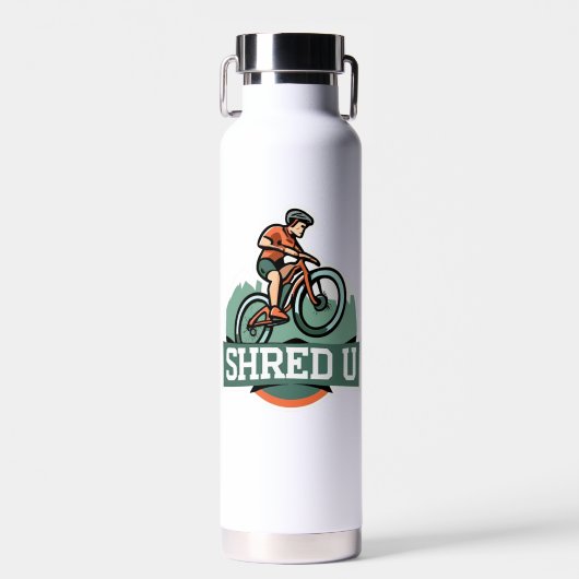 Shred University Mountain Biking Trinkflasche (Vorne)