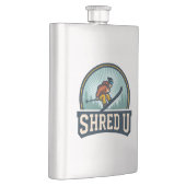 Shred University Skifahren Flachmann (Rechts)