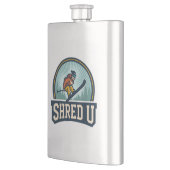 Shred University Skifahren Flachmann (Links)