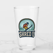 Shred University Skiing Glas (Vorderseite)