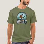 Shred University Skiing T-Shirt (Vorderseite)