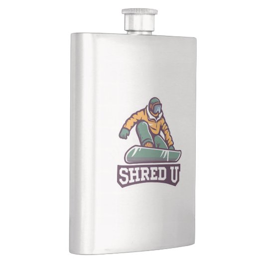 Shred University Snowboarding Flachmann (Rechts)