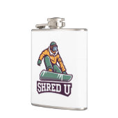 Shred University Snowboarding Flachmann (Links)