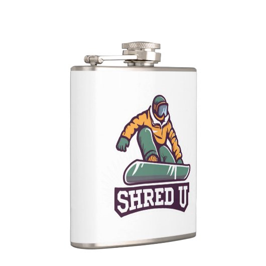 Shred University Snowboarding Flachmann (Rechts)