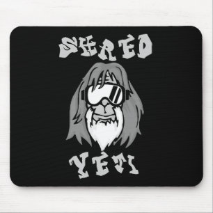 Shred Yeti - Fun Yeti Bigfoot Sasquatch Snowboardi Mousepad