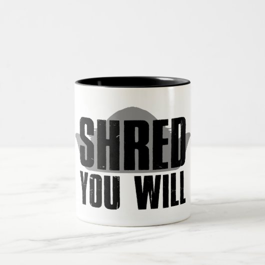 Shred You Will Zweifarbige Tasse (Mittel)