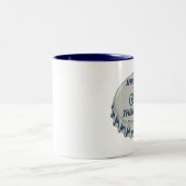 Shred zuerst dann Open Mountain Biking Zweifarbige Tasse (Mittel)