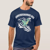 Shredasaurus Rex Ski Dinosaur Kinder Funny Skiing T-Shirt (Vorderseite)