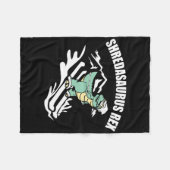 Shredasaurus Rex Ski Dinosaur Kinder Lustiges Skif Fleecedecke (Vorderseite (Horizontal))
