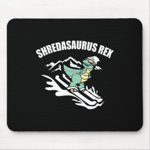 Shredasaurus Rex Ski Dinosaur Kinder Lustiges Skif Mousepad