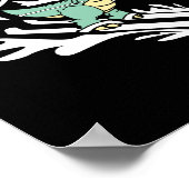 Shredasaurus Rex Ski Dinosaur Kinder Lustiges Skif Poster (Ecke)