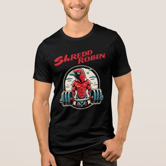 Shredd Robin Fitness Tri-Blend Shirt (Vorderseite)