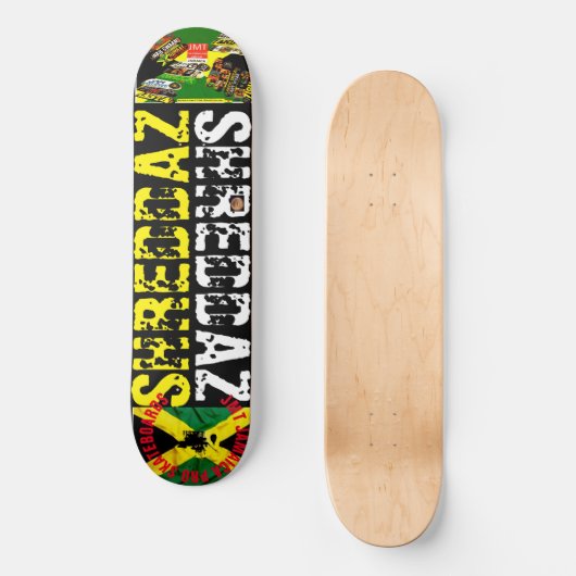 SHREDDAZ 8 1/4" Skateboard Deck (Vorderseite)