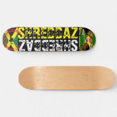SHREDDAZ 8 1/4" Skateboard Deck (Horizontal)