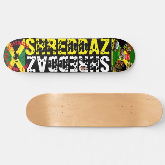 SHREDDAZ 8 1/4" Skateboard Deck (Horizontal)