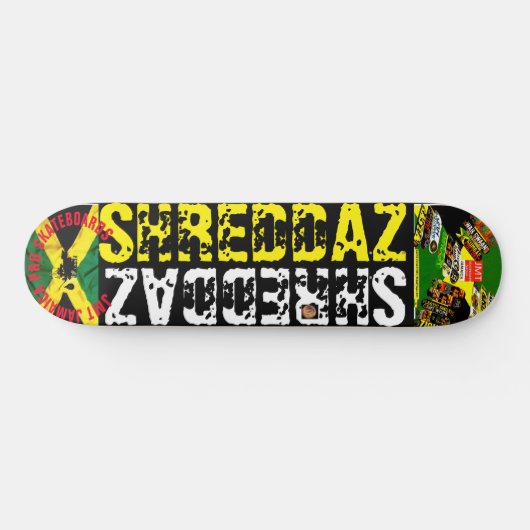 SHREDDAZ 8 1/4" Skateboard Deck (Horizontal)