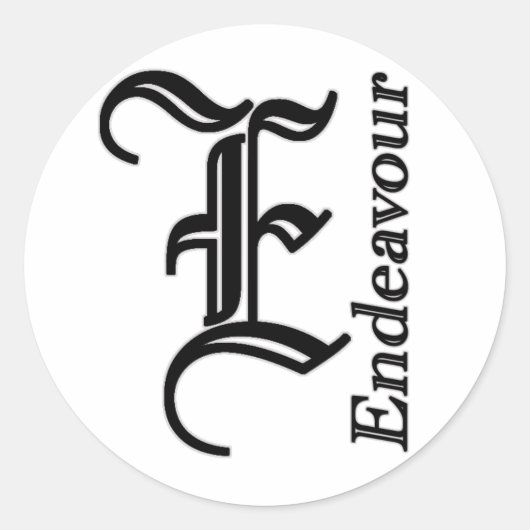 Shredders Endeavor Yachten Runder Aufkleber (Vorderseite)