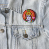 Shree Krishna-Tasche Button (Beispiel)