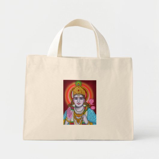 Shree Krishna-Taschentuch Mini Stoffbeutel (Vorne)
