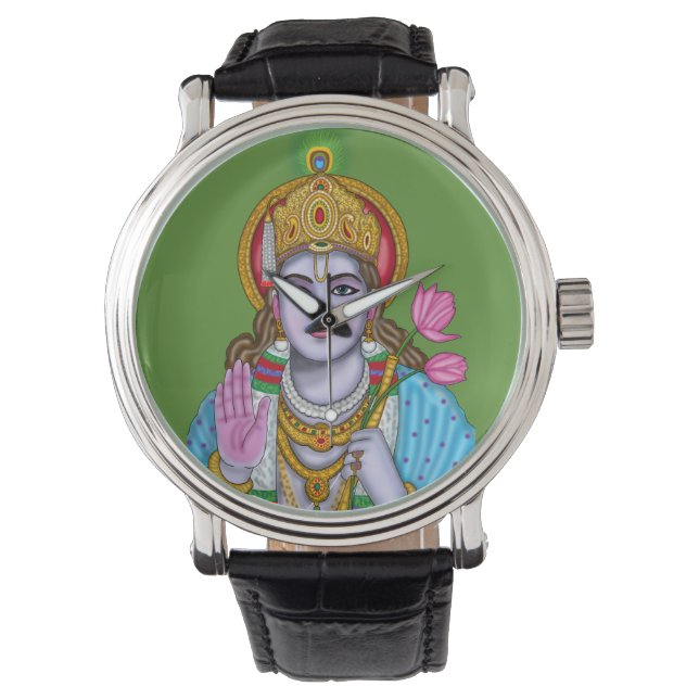 Shree Krishna Wanduhr Armbanduhr (Vorderseite)