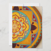 Shree Laxmi Puja Floral Einladung (Rückseite)