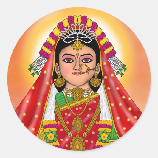 Shree Radha Aufkleber (Vorderseite)