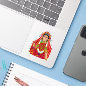 Shree Radha Aufkleber (Laptop mit iPhone)