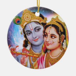 Shree Radhey Krishna Liebe Keramik Ornament