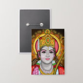 Shree Ram Knopf Button (Vorderseite/Rückseite)