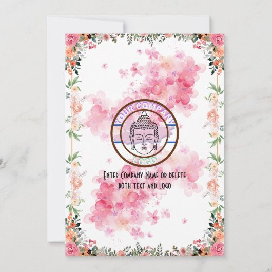 Shree Vishwakarma Pooja Floral Einladung (Rückseite)