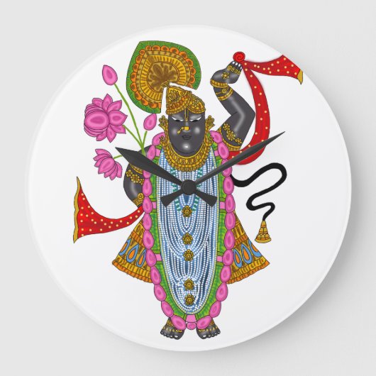 Shreenath Clock Große Wanduhr (Vorderseite)