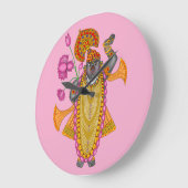 Shreenath Ji Wall Clock Große Wanduhr (Winkel)