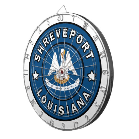 Shrepport Louisiana Dartscheibe (Vorderseite rechts)
