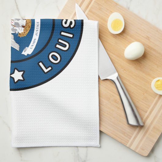 Shrepport Louisiana Geschirrtuch (Viertel Falte)