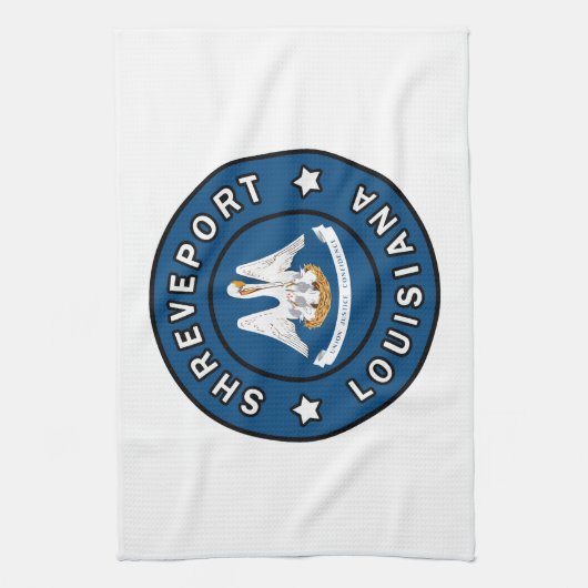Shrepport Louisiana Geschirrtuch (Vertikal)