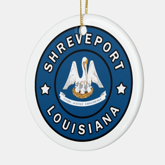 Shrepport Louisiana Keramik Ornament (Links)