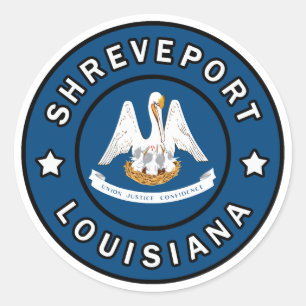 Shrepport Louisiana Runder Aufkleber