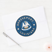 Shrepport Louisiana Runder Aufkleber (Umschlag)