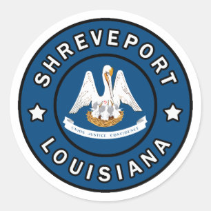 Shrepport Louisiana Runder Aufkleber