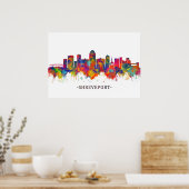 Shrepport Louisiana Skyline Poster (Küche)