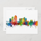 Shrepport Louisiana Skyline Postkarte (Vorne/Hinten)