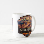 Shrepport, Louisiana | VINTAG Kaffeetasse (VorderseiteRechts)