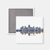 Shrepport Skyline Magnet (Vorderseite/Rückseite)