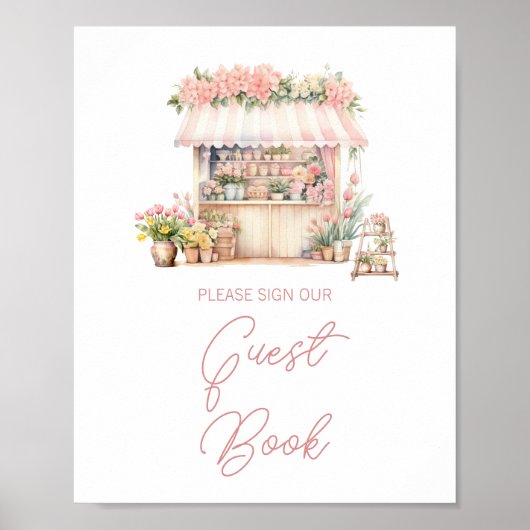 Shresh Off the Market Brautparty Guest Book Poster (Vorne)