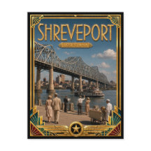 Shreveport Louisiana Vintage Art Deco Golden Age
