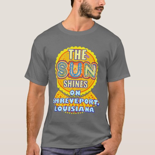 Shreveport Sun Shines Artful Sunshine T-Shirt (Vorderseite)