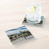 Shrewsbury, England Glasuntersetzer (Schrägansicht)