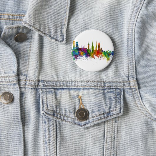 Shrewsbury England Skyline Button (Beispiel)