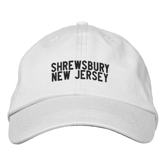 Shrewsbury New Jersey Hat Bestickte Baseballkappe (Vorderseite)
