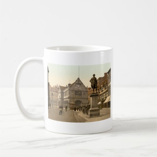 Shrewsbury Quadrat, Shropshire, England Kaffeetasse (Links)